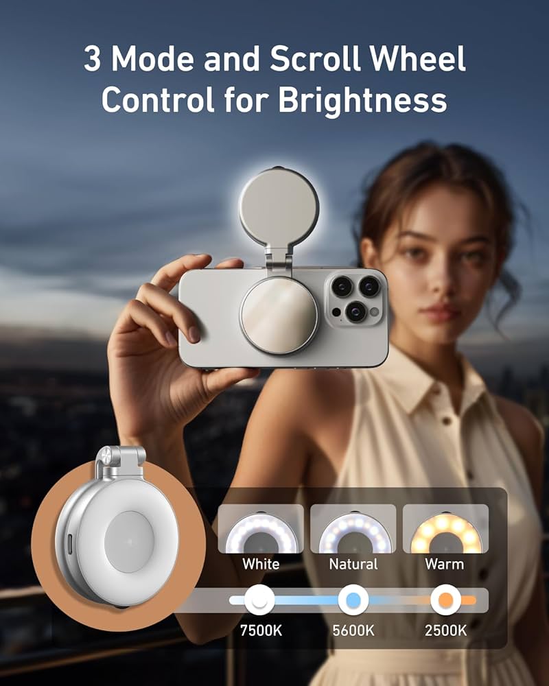 Light Up Your Moments – Anywhere, Anytime with the Mini Magnetic Fill Light, Lamp Pocket Selfie Light