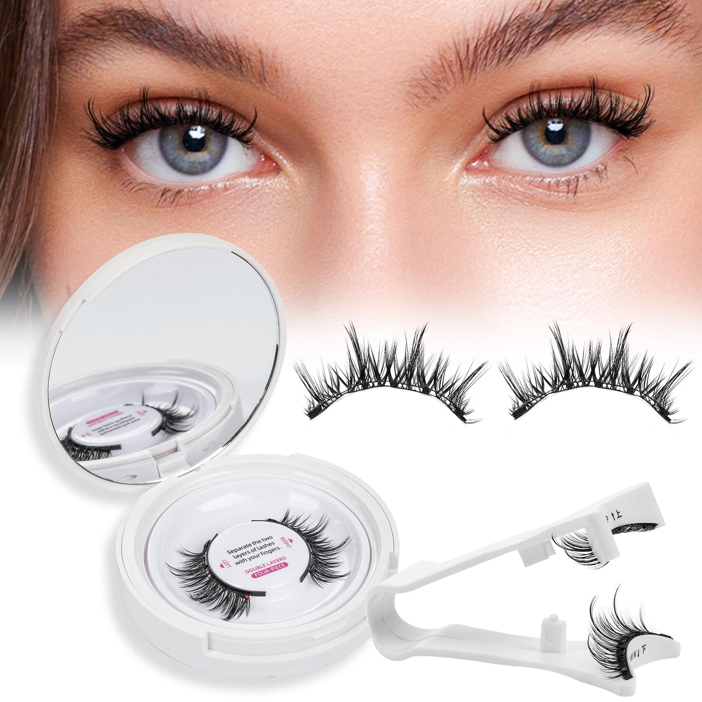 Magnetic Eyelashes That Click in Seconds — No Glue, No Fuss! Say goodbye to messy glue and complicated lash routines.