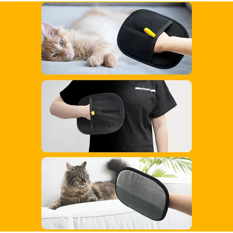 Pet Hair Removal Glove for Cats & Dogs, Multi-functional Beauty Glove Tool Reduce The Pressure Of Pet Ownership