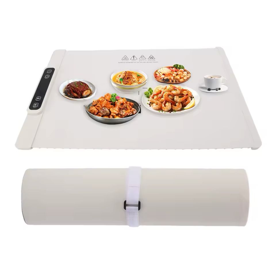 Electric Food Warming Tray Portable and Foldable Smart Food Fast Heating