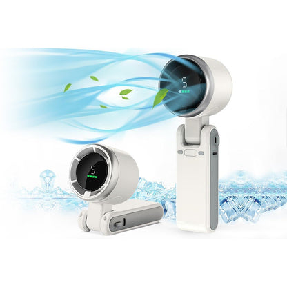High-Speed Turbine Ice Compress Handheld Fan. Whether you're out and about or relaxing indoors, this fan delivers instant relief from heat in seconds.